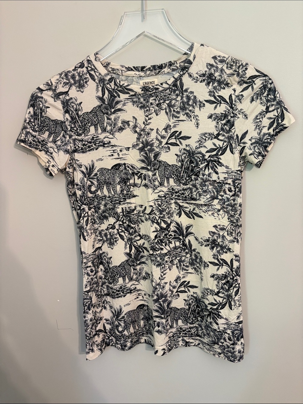 L'AGENCE Ressi Safari Toile Print Tee